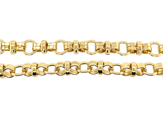 Stunning Double Loop Chunky Gold Rolo LINK Chain