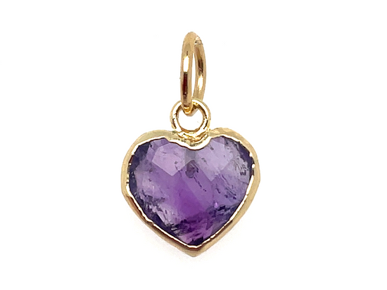 Load image into Gallery viewer, Stone Heart Charms
