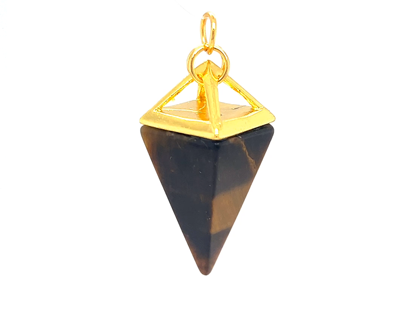 Load image into Gallery viewer, Tiger Eye Spike Pendant
