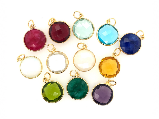  Sparkling Birthstone Pendants | Round Shape pendants