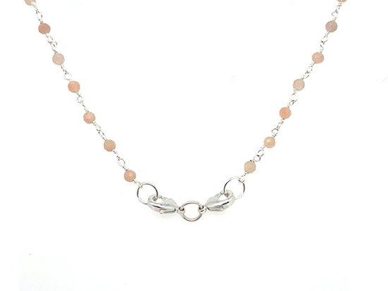 Peach Moonstone Rosary Chain