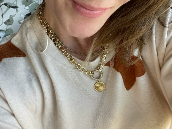 LINK Necklaces | Stunning Star Flower Gold Pendant