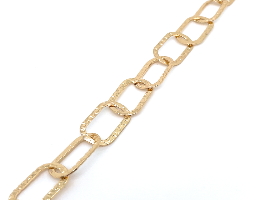 Stunning Gold Large Paperclip Chain Necklace 