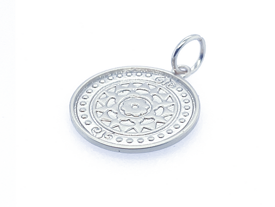 Load image into Gallery viewer, Flower Medallion Pendant
