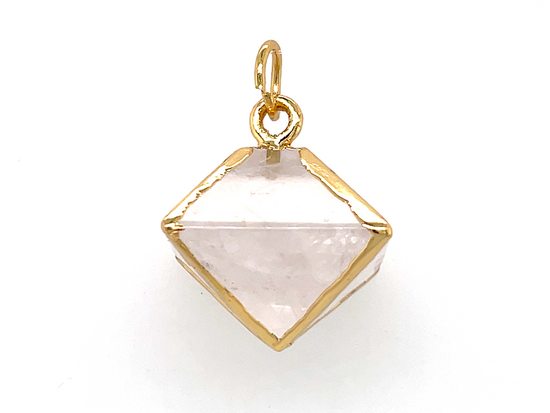 Load image into Gallery viewer, Treasure Box | Frosted Crystal Quartz Rock Pendant
