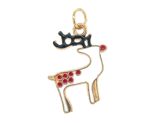 Load image into Gallery viewer, FUN CHARM | White Rudolf the Reindeer
