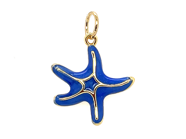 Blue Sea Star Charm