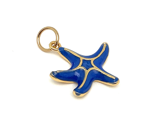 Blue Sea Star Charm