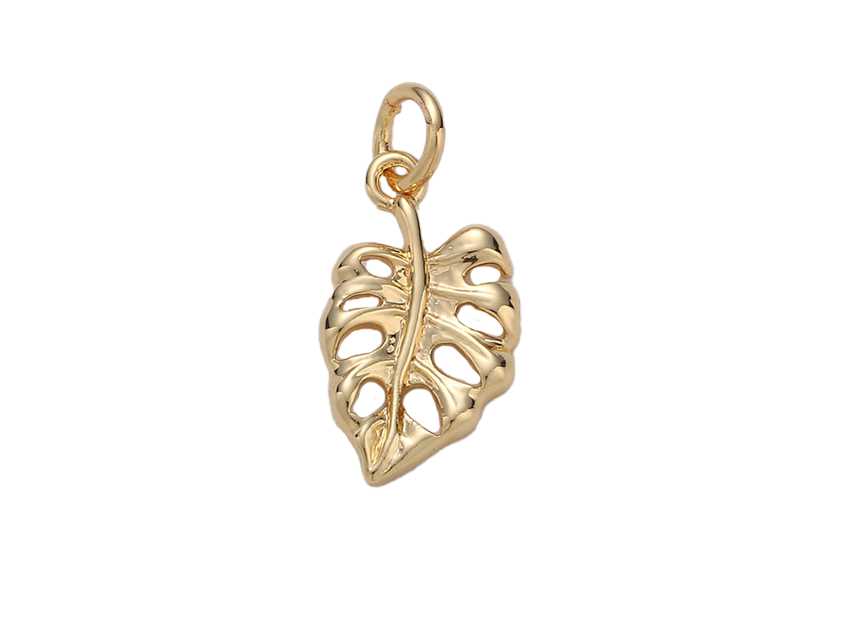 Gold-Filled Leaf Shaped Charm Necklaces