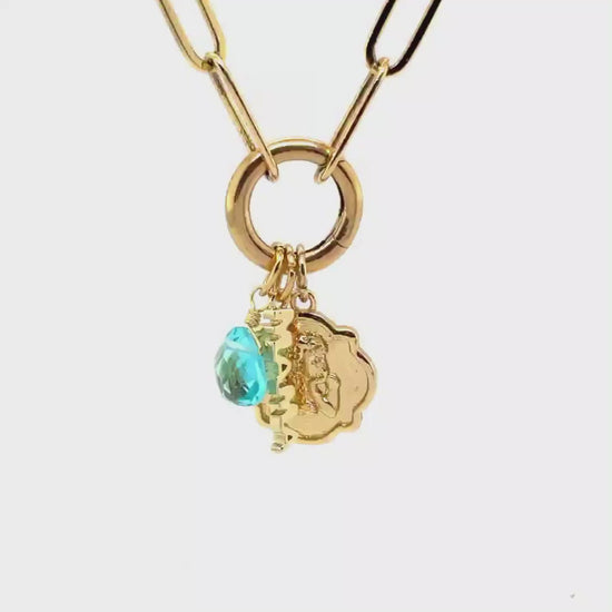 Load and play video in Gallery viewer, Treasure Box | Gold Cupid Pendant
