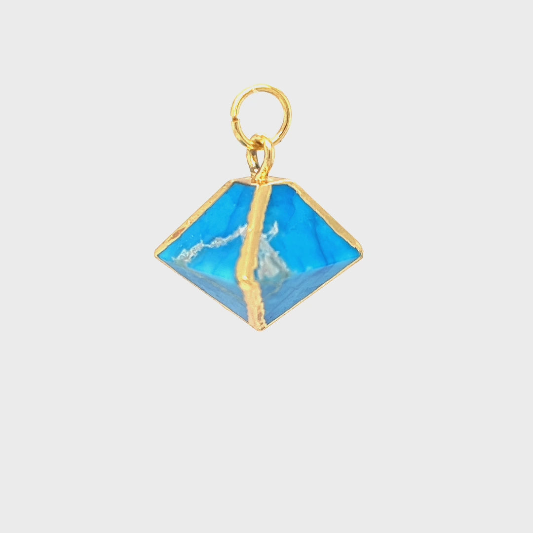 Load and play video in Gallery viewer, Treasure Box | Natural Turquoise Rock Pendant
