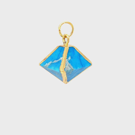 Load and play video in Gallery viewer, Treasure Box | Natural Turquoise Rock Pendant
